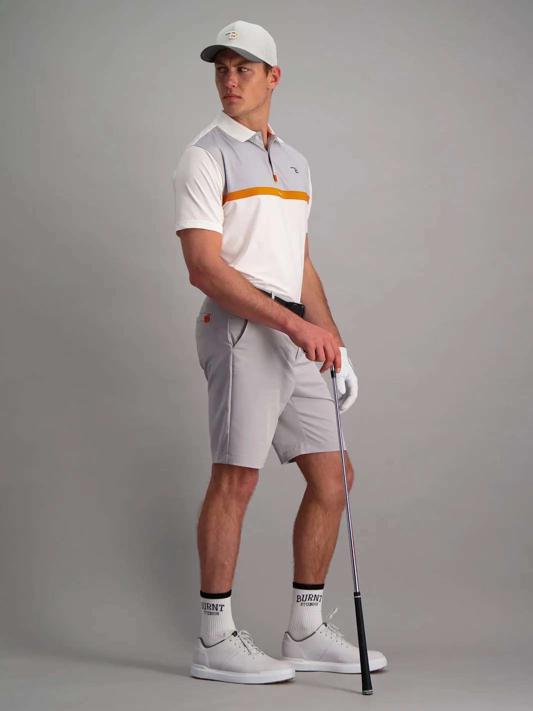 Mens Golf Shorts - Grey