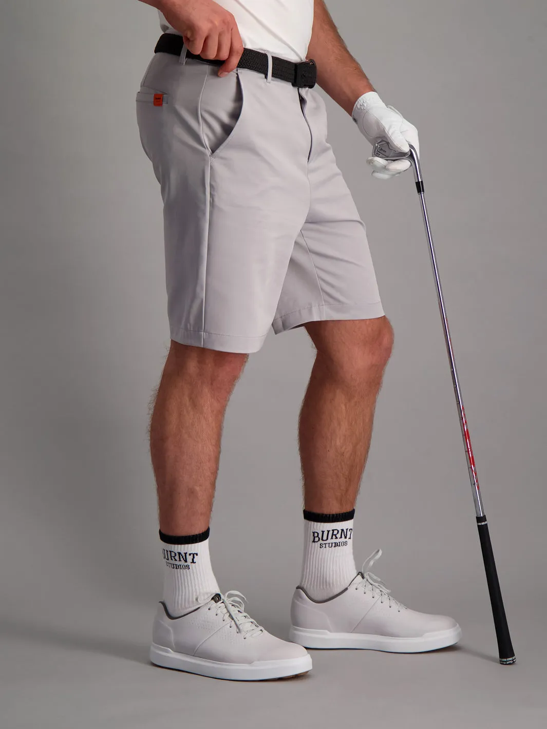 Mens Golf Shorts - Grey