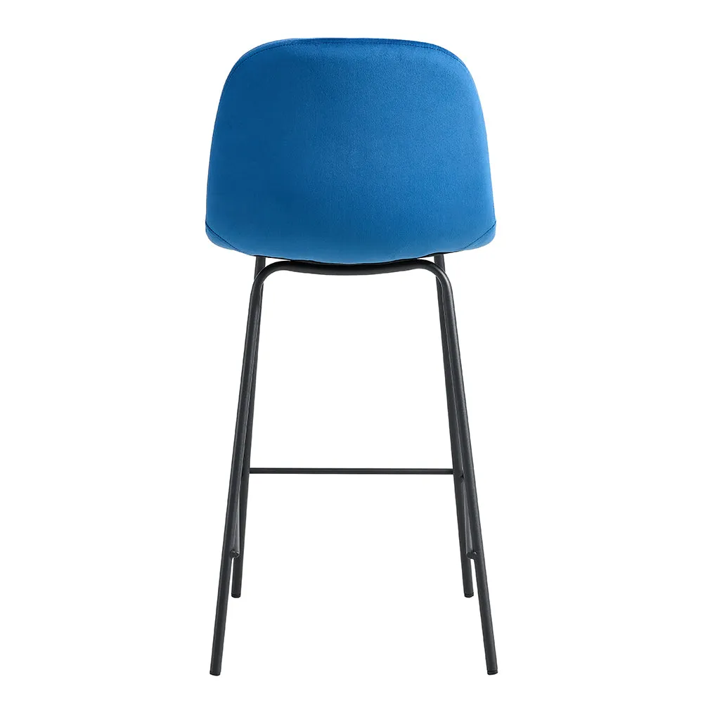 MILAN - Blue Velvet Bar Stool