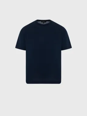 Minimalist Cotton T-Shirt Navy Blue