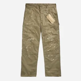 N3 WORN IN STRAIGHT LEG CARPENTER PANT - OLIVE