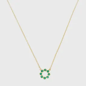 Ortigia Mini Chrysoprase & Gold Vermeil Necklace