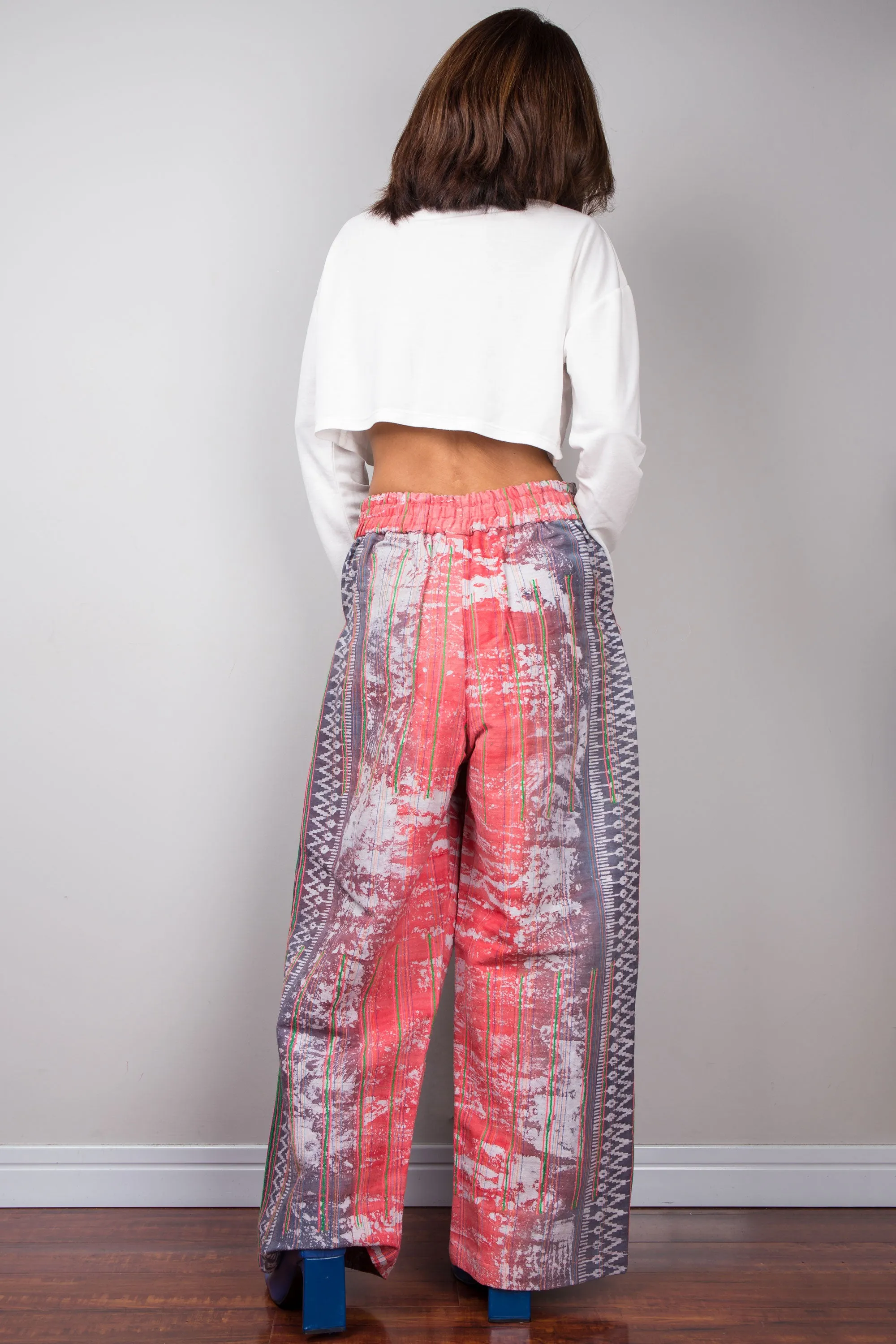 Pink hemp pants