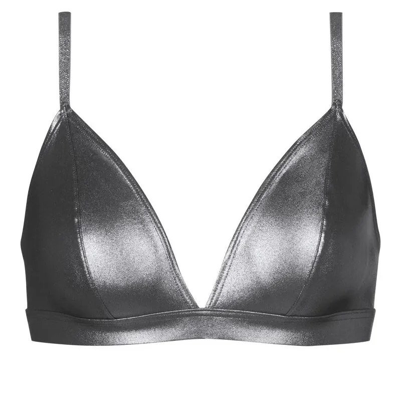 Poetry Luxe Bralette and Thong Set | Luxe Silver