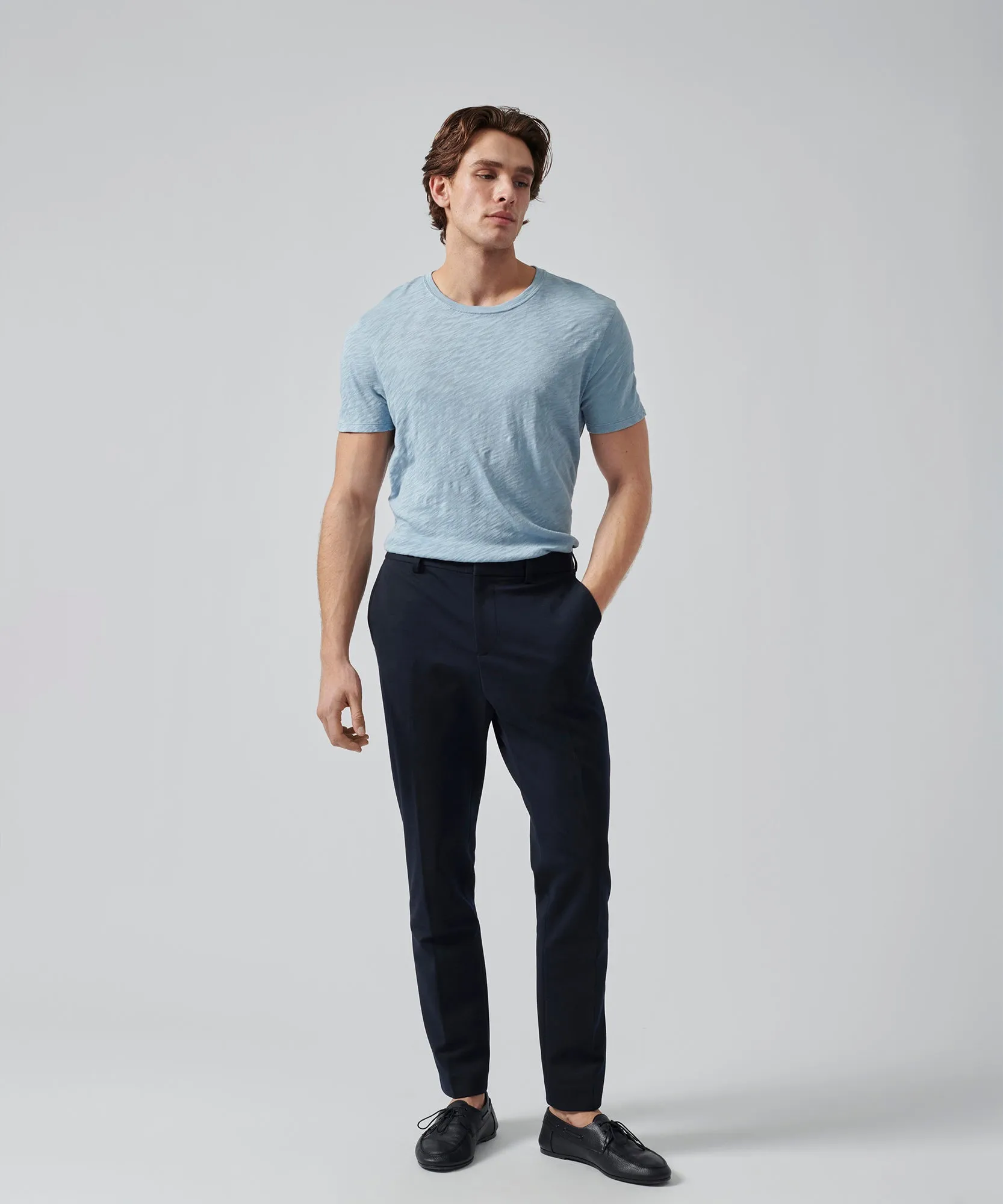 Ponte Slim Pants - Navy