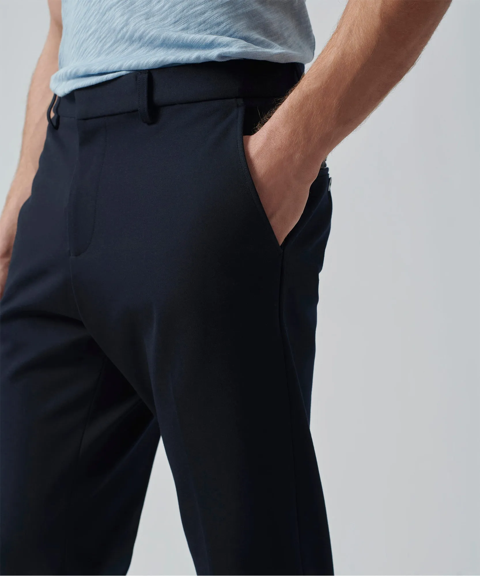 Ponte Slim Pants - Navy