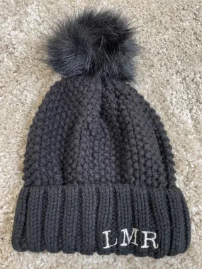 Sammy Blackt Knitted Pom Pom Bobble Hat