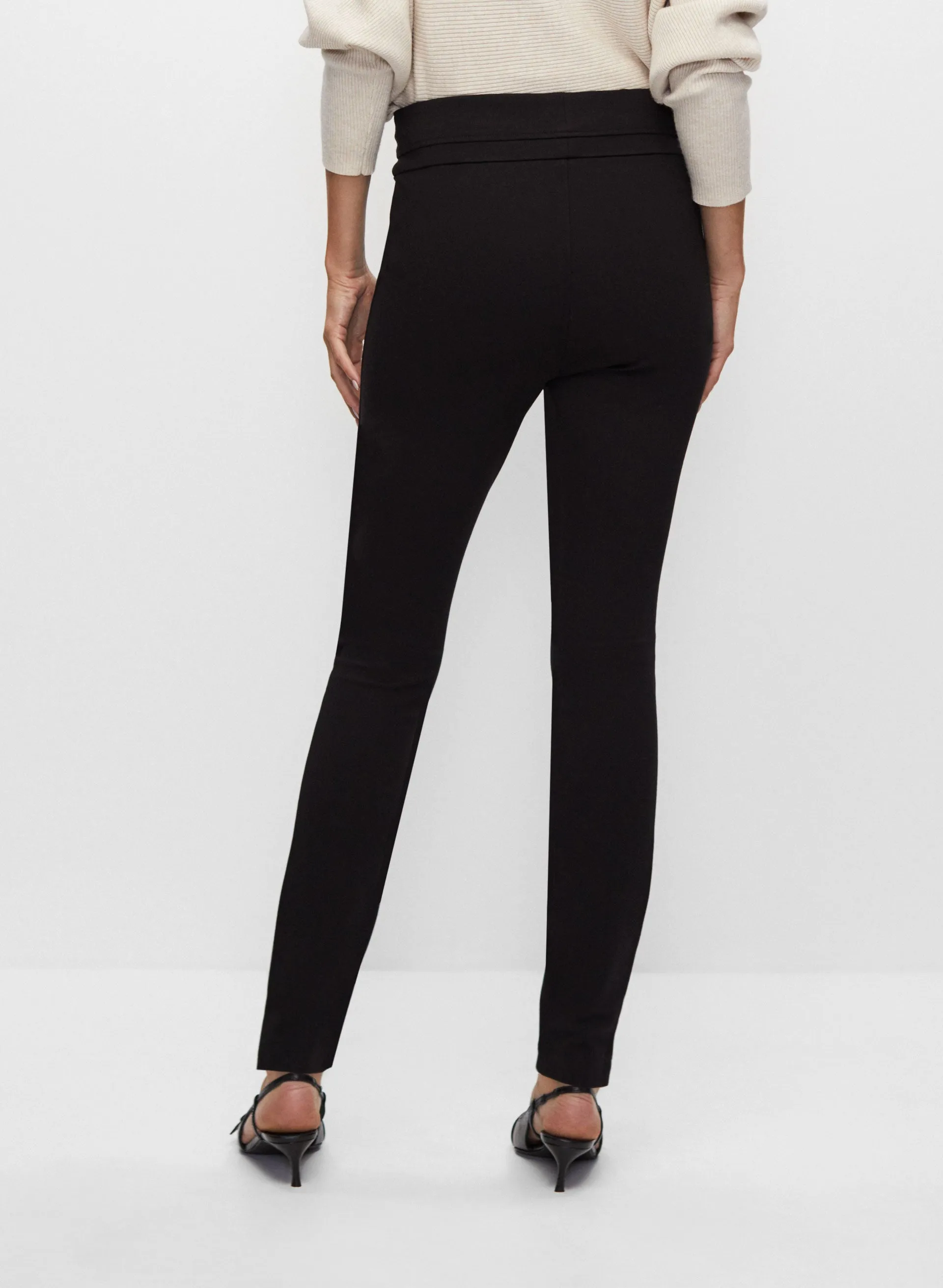 Slim Leg Pull-On Pants