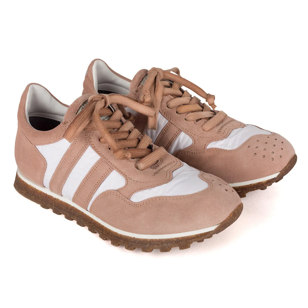 SPORT 6501 <br>White & blush sneakers