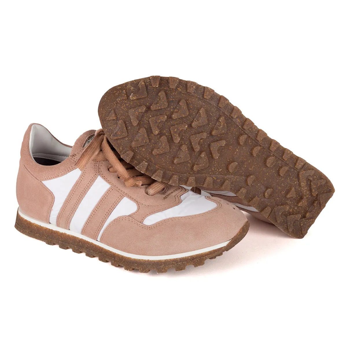 SPORT 6501 <br>White & blush sneakers