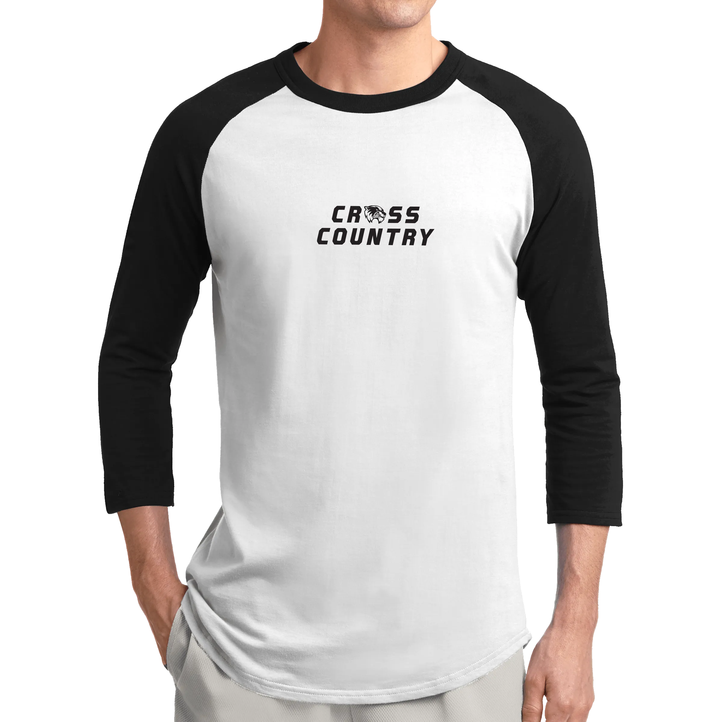 Sport-Tek Colorblock Raglan Jersey- Cross Country Head