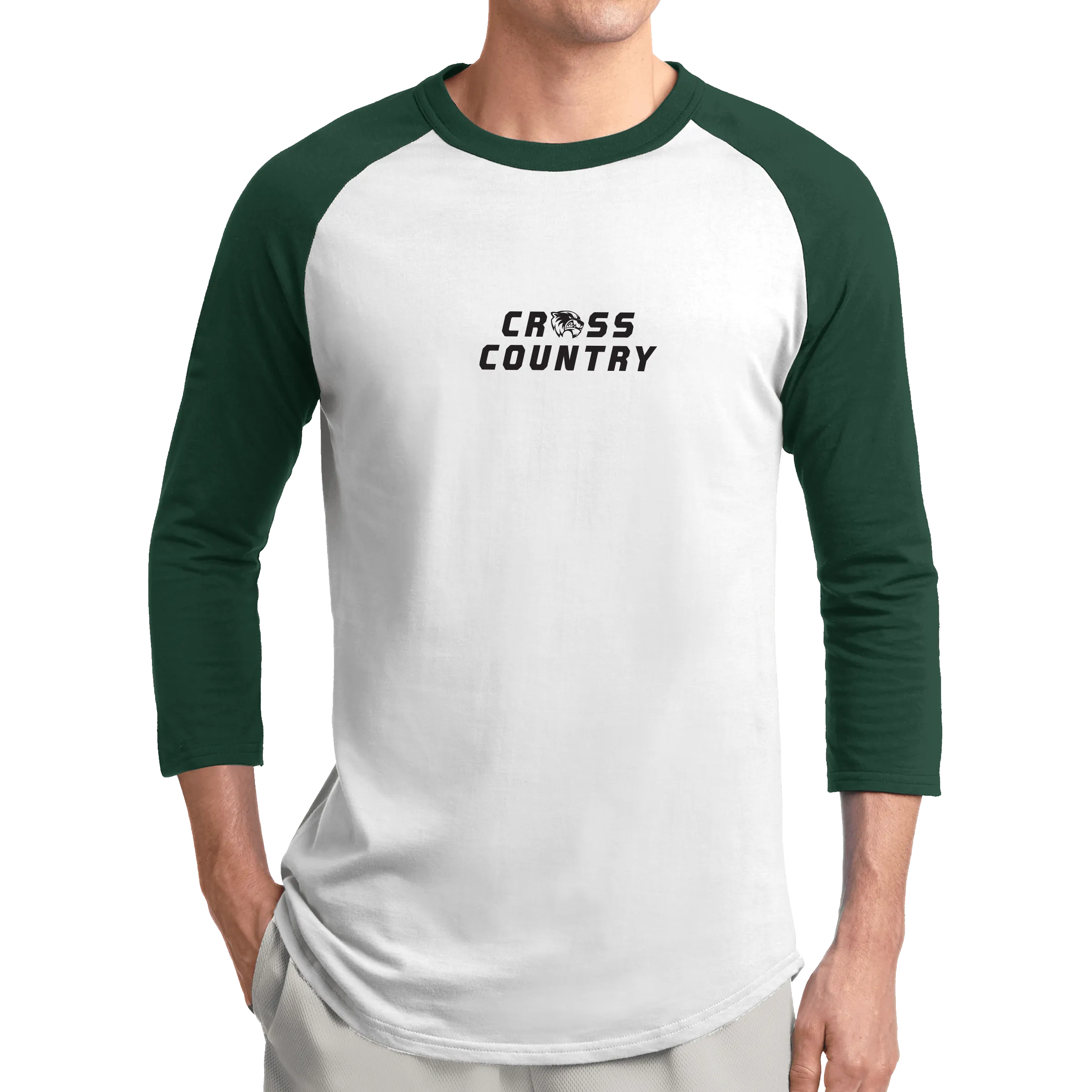 Sport-Tek Colorblock Raglan Jersey- Cross Country Head