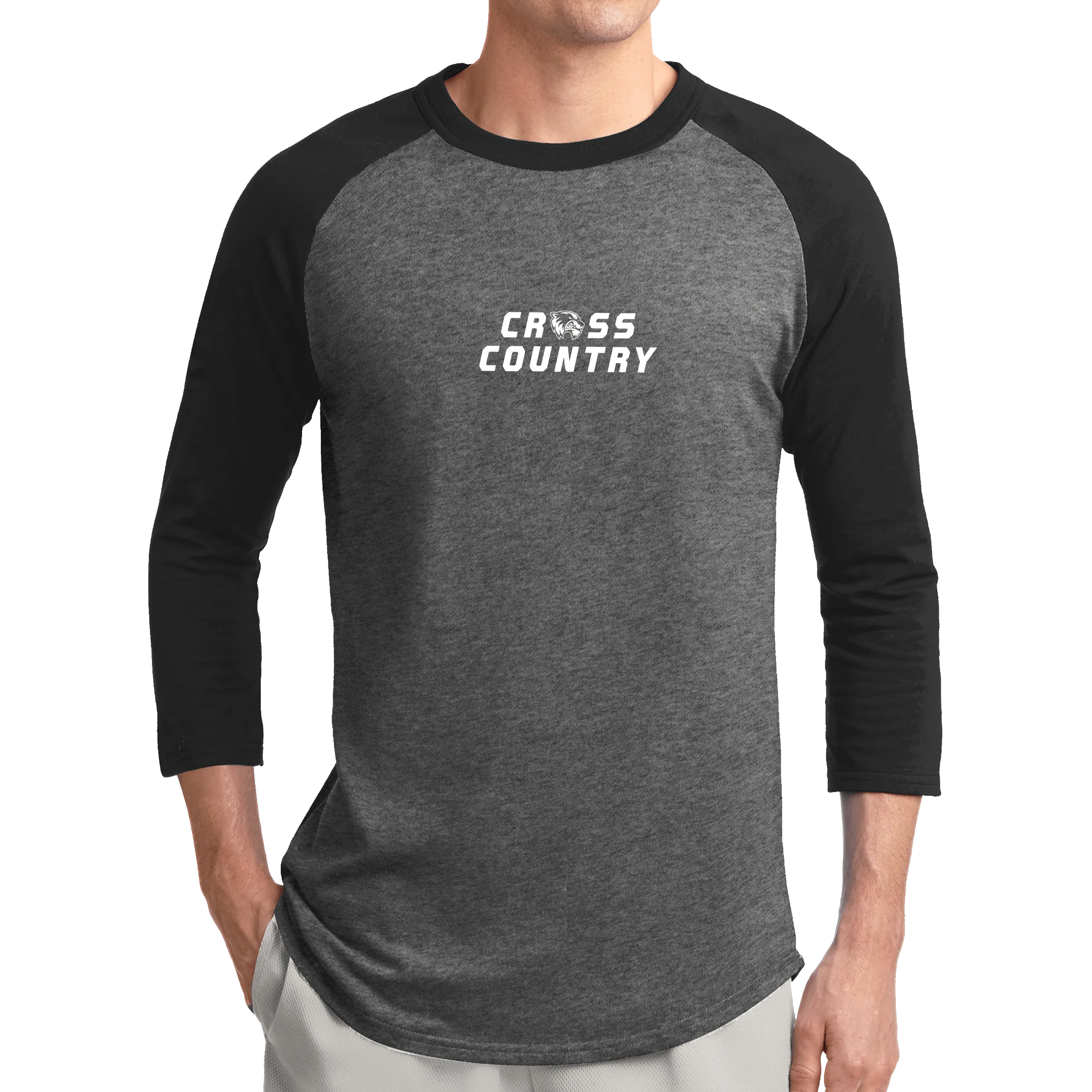 Sport-Tek Colorblock Raglan Jersey- Cross Country Head