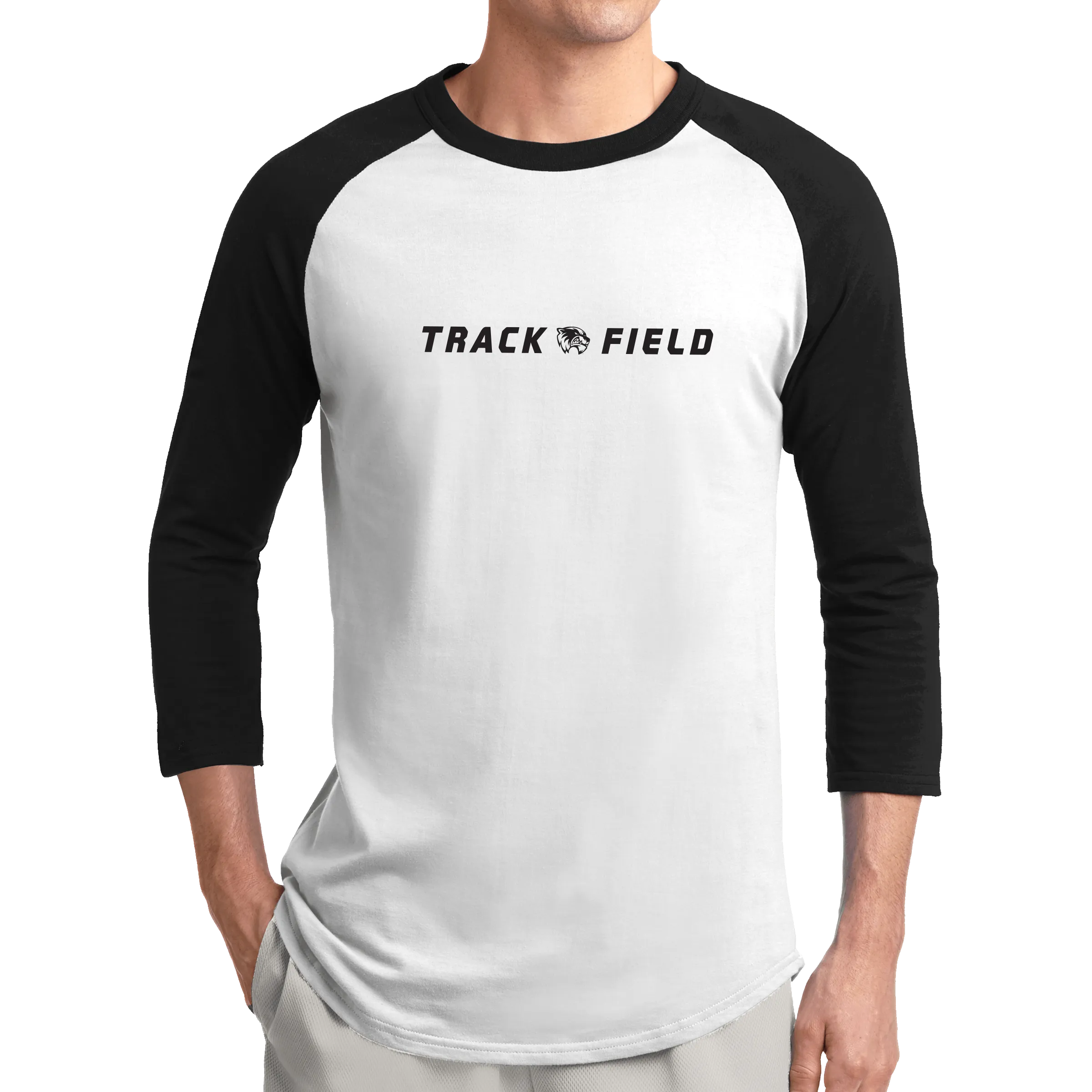 Sport-Tek Colorblock Raglan Jersey- Track and Field Head