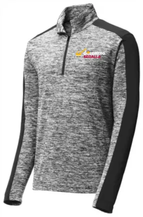 Sport-Tek® PosiCharge® Electric Heather Colorblock 1/4 Zip Pullover (Construction Logo)