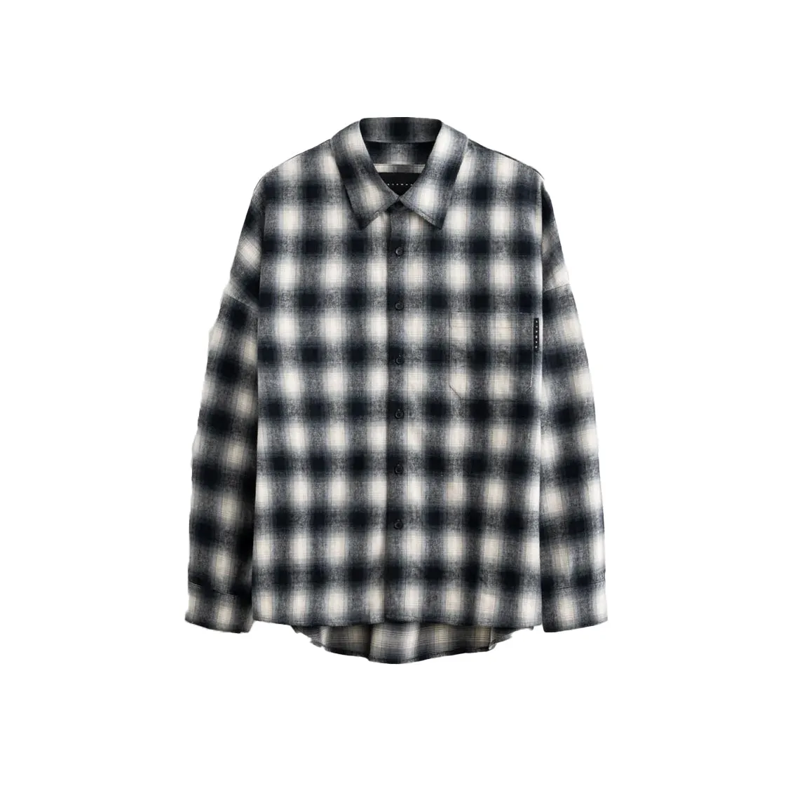 STAMPD Oversized Plaid Buttondown Blue Plaid