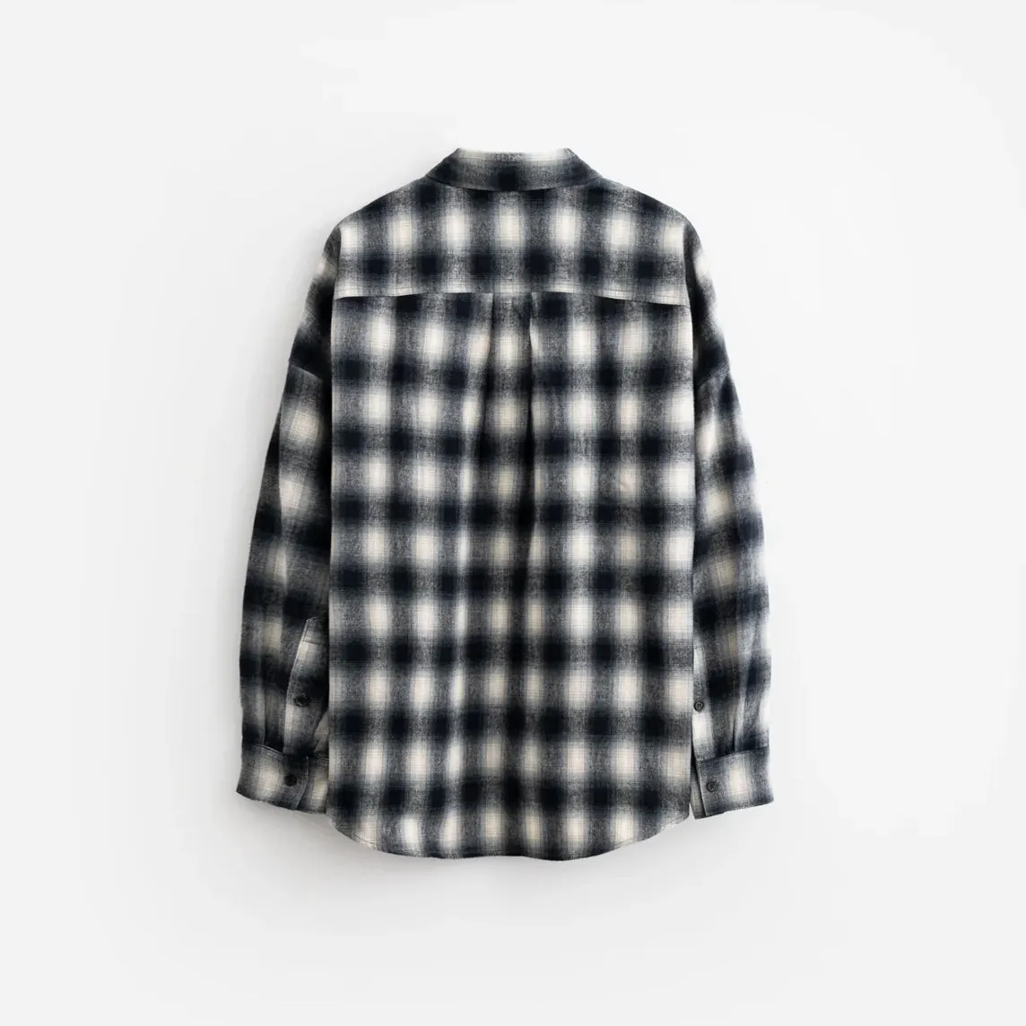 STAMPD Oversized Plaid Buttondown Blue Plaid