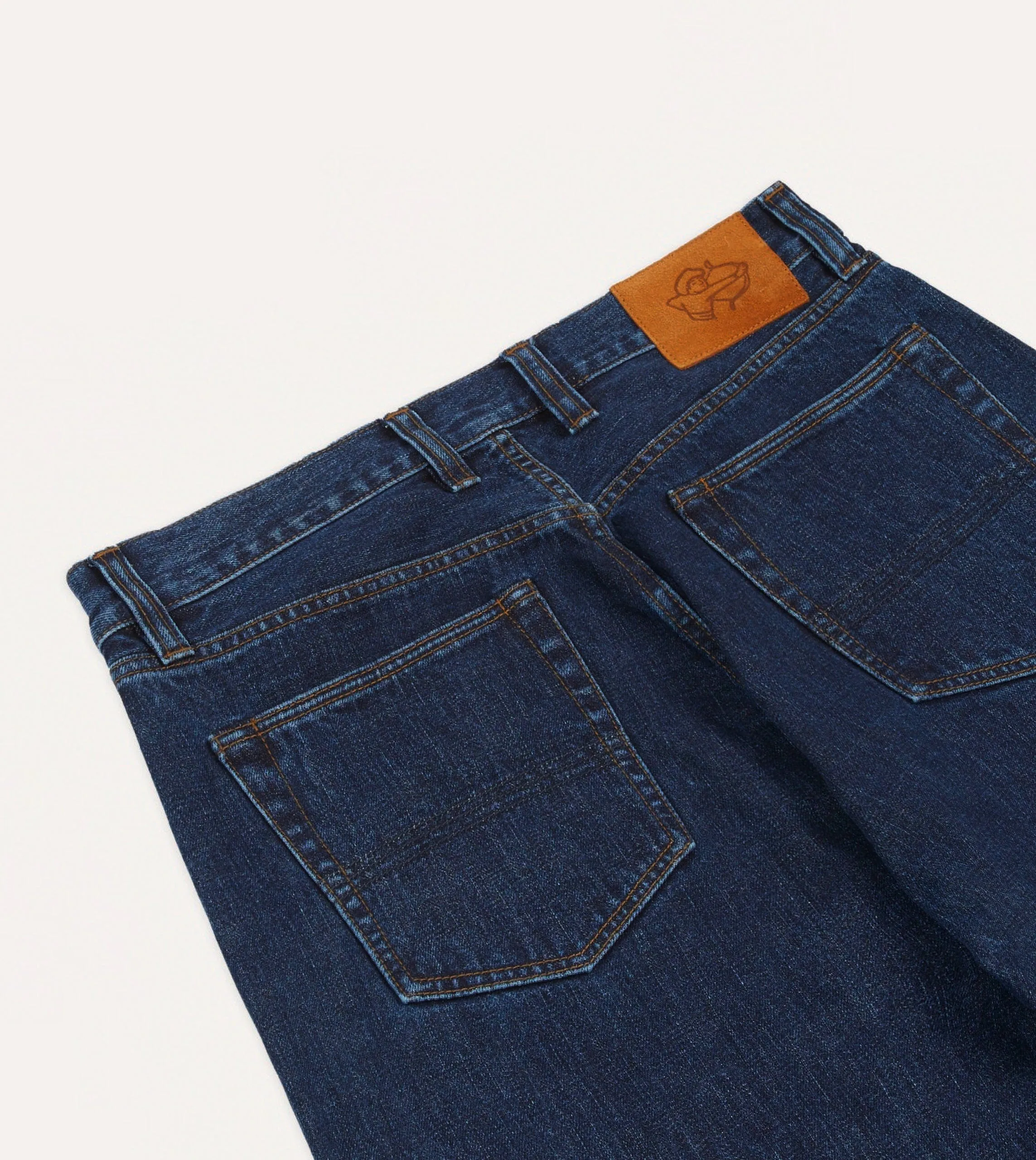 Stone Wash 14.2oz Japanese Selvedge Denim Five-Pocket Jeans