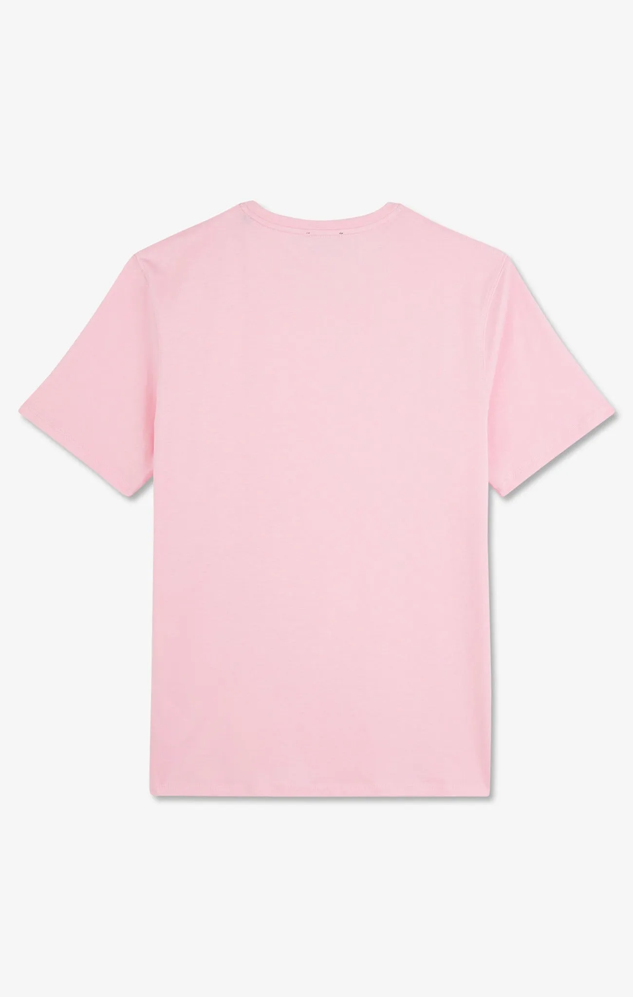 T-shirt rose col rond àmanches courtes