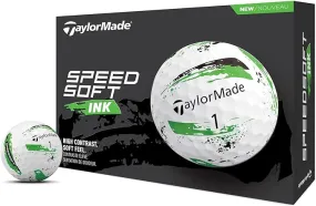 TaylorMade SpeedSoft Ink Green Golf Balls