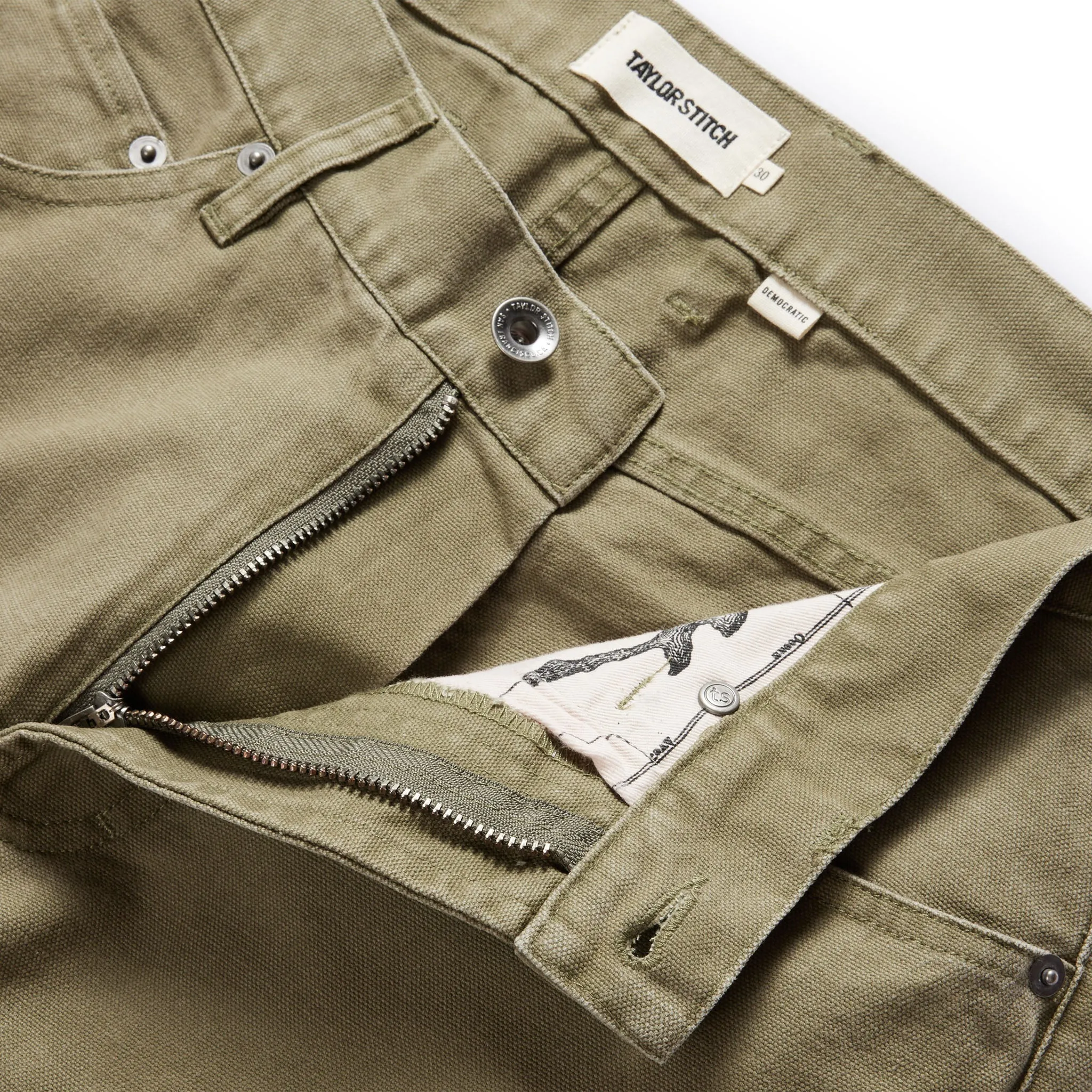 The Democratic All Day Pant in Arid Eucalyptus Canvas