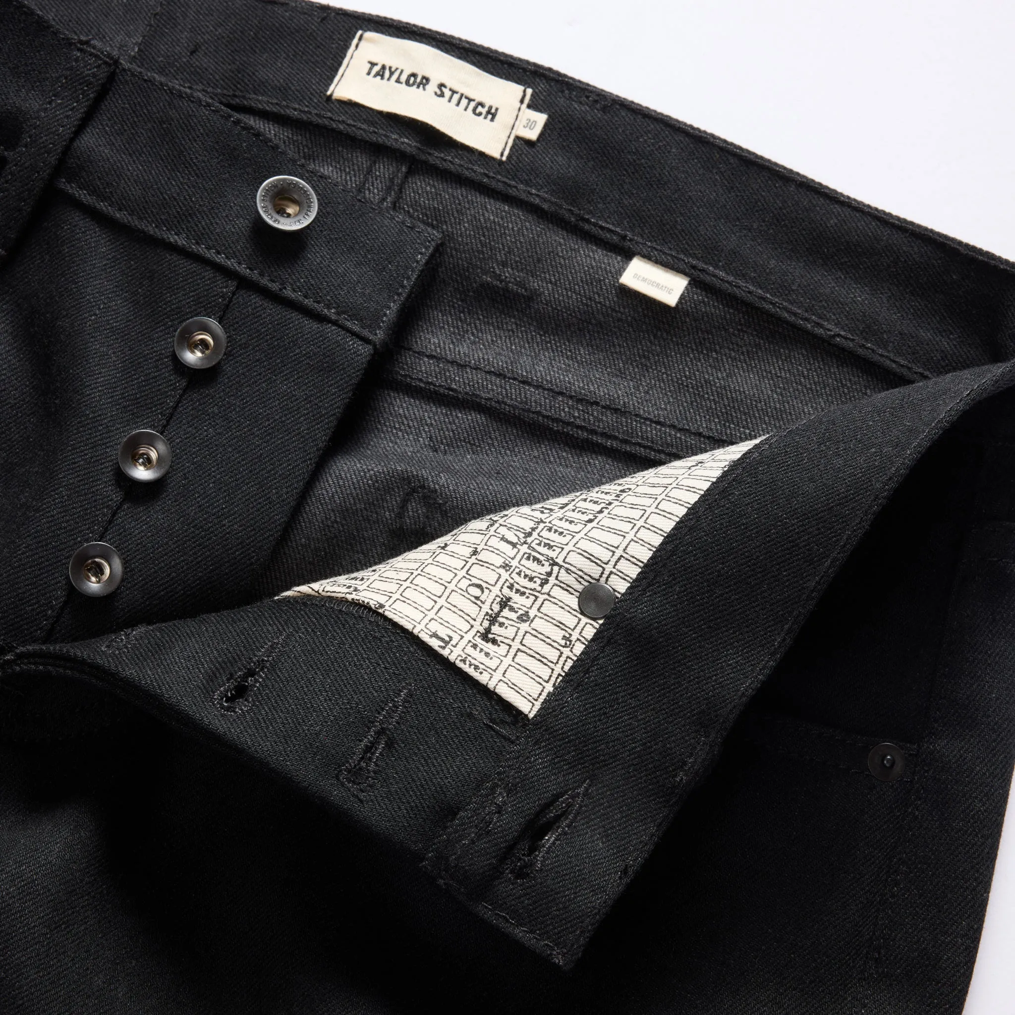 The Democratic Jean in Black Nihon Menpu Selvedge