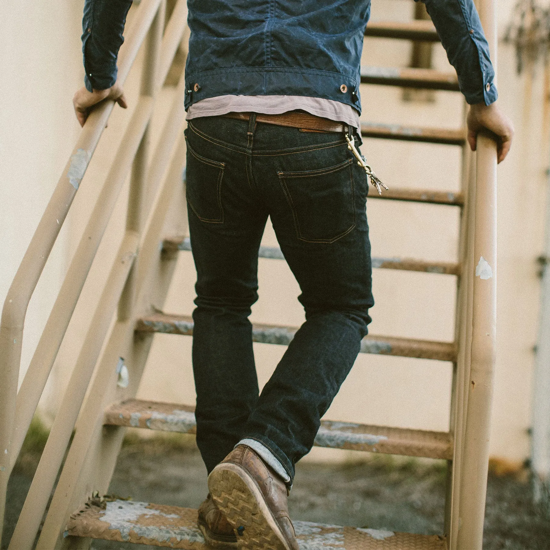 The Slim Jean in Kaihara Mills Selvage