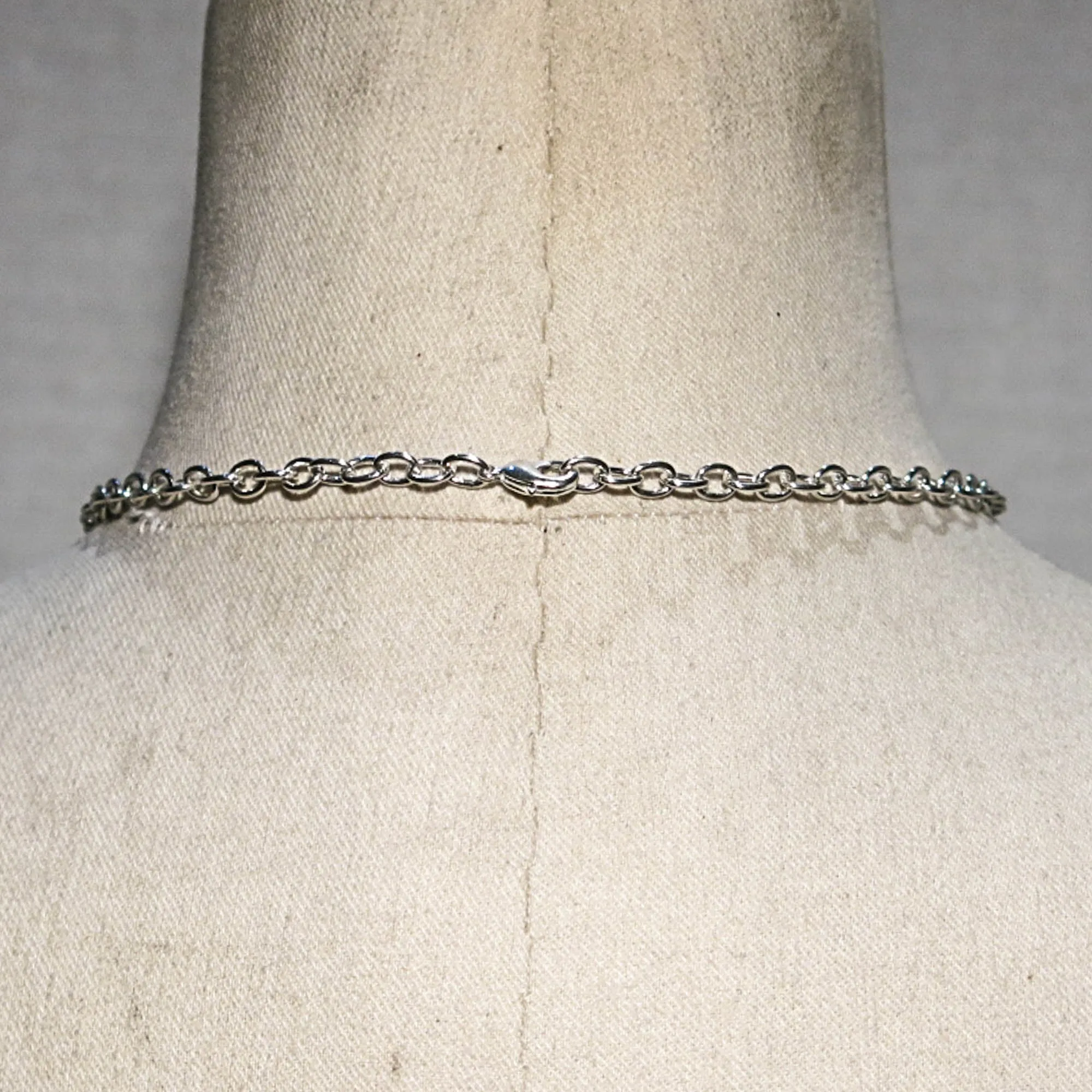 Vintage-Inspired Silver Bead Necklace with Intricate Metalwork