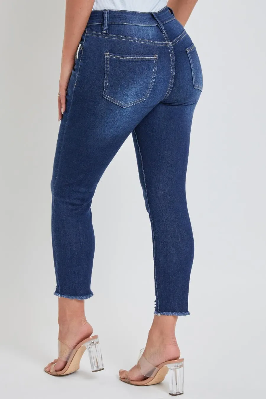 Women's Petite 4 Button Skinny Ankle Sustainable Jean