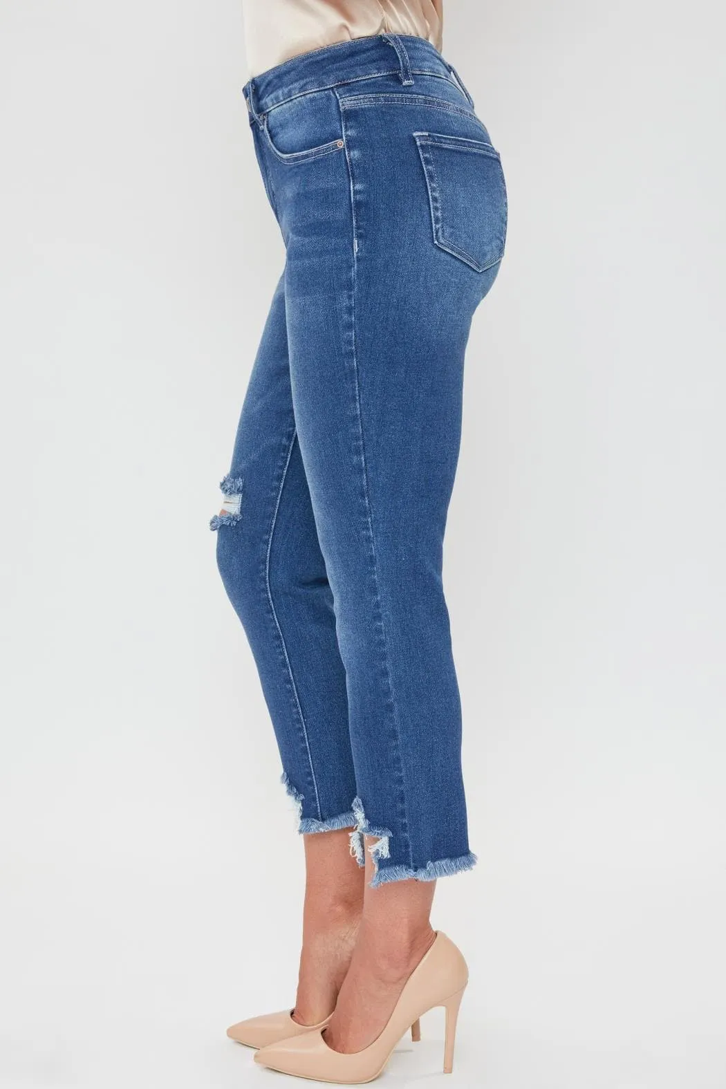 Women's Petite Vintage Fray Hem Jean