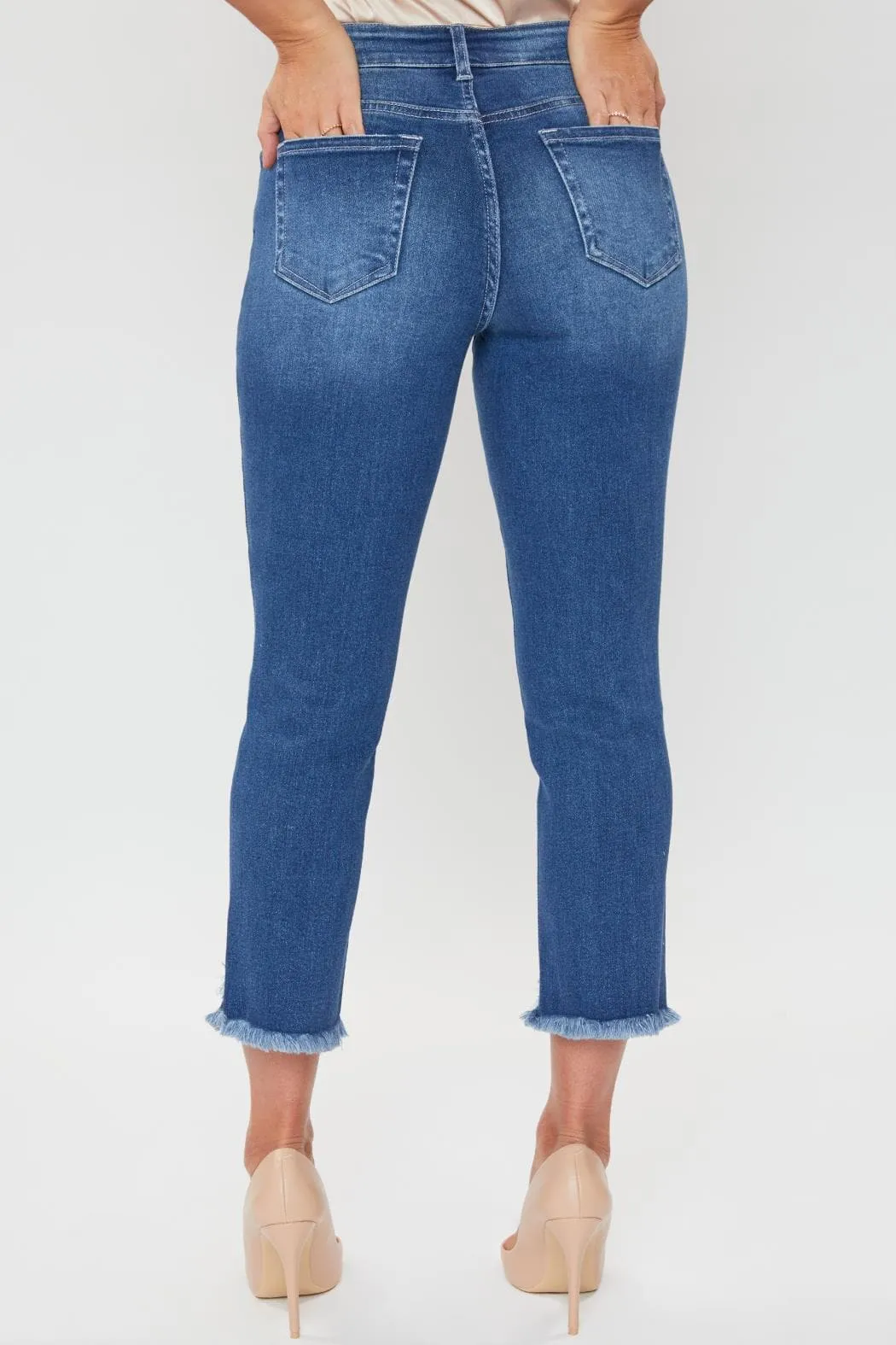 Women's Petite Vintage Fray Hem Jean