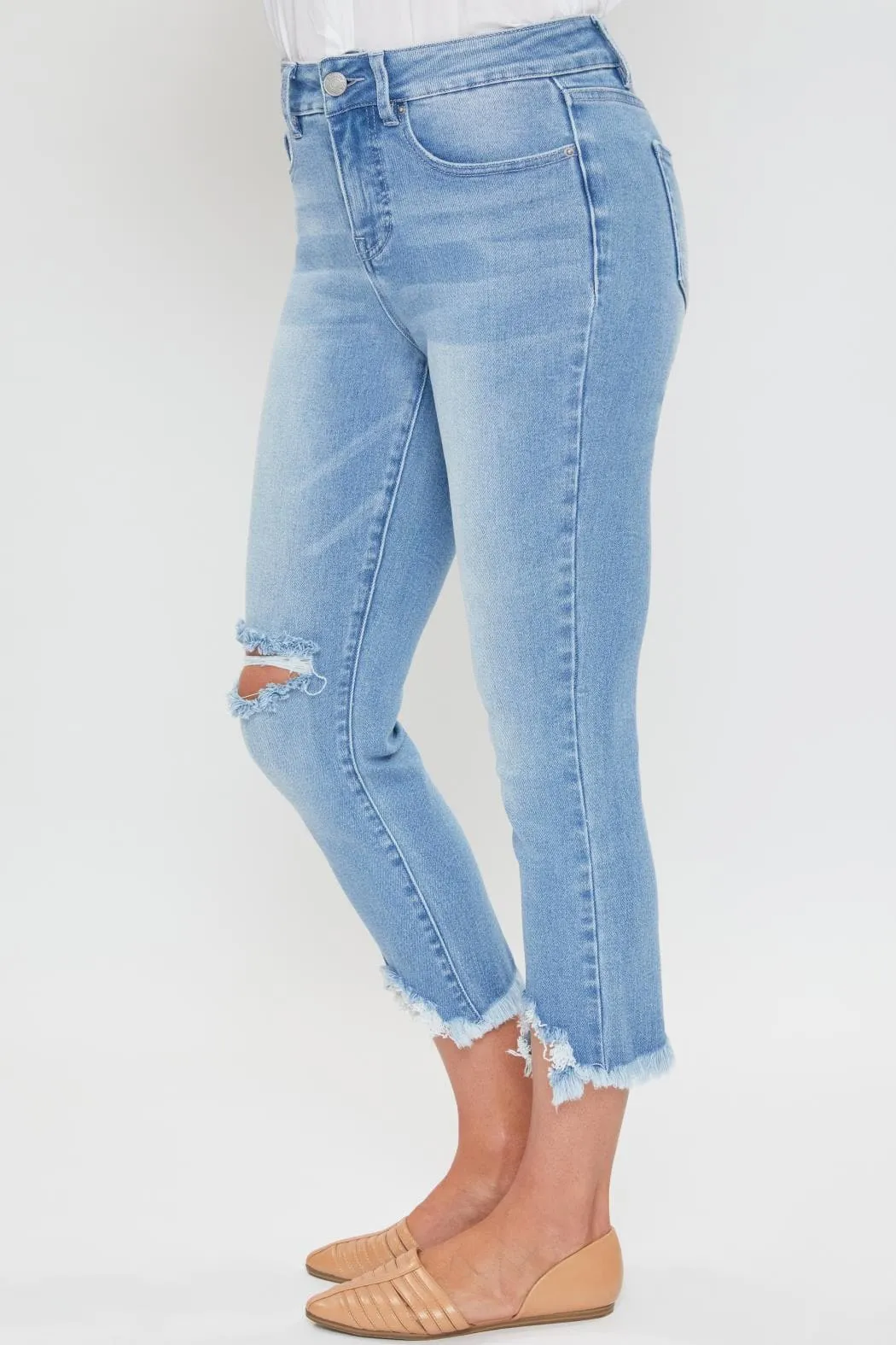 Women's Petite Vintage Fray Hem Jean