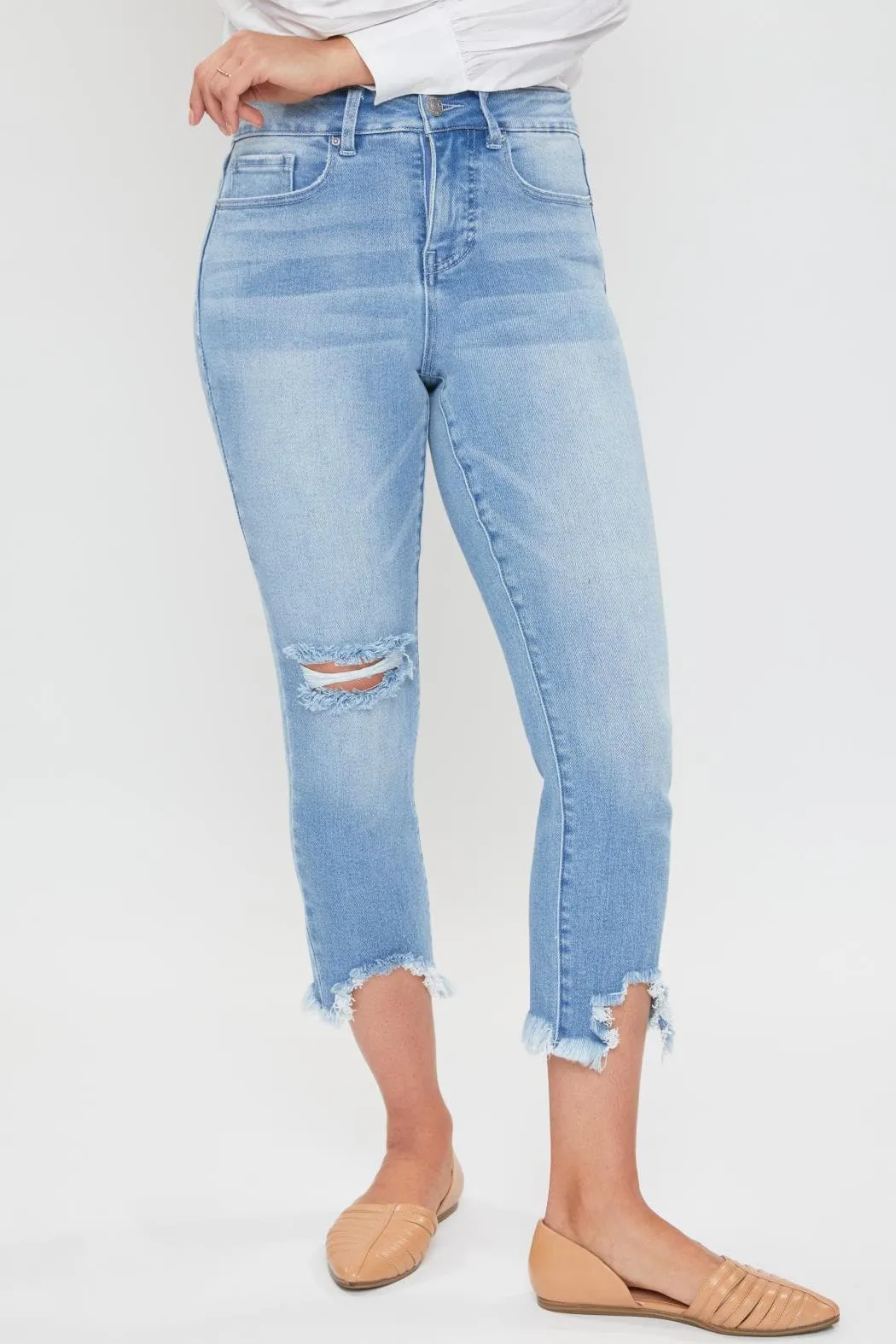 Women's Petite Vintage Fray Hem Jean